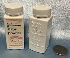 Vintage Set of 2 Johnson's Real Baby Powder:  1/2 Ounce Trial Size. Doll Sized. picture