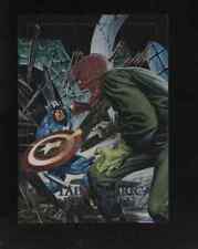1992 Marvel Masterpieces Captain America vs Red Skull Battle # 5-D & bonus cards picture