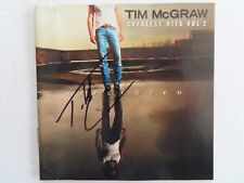 Signed Autographed CD Booklet Tim McGraw - Greatest Hits Vol. 2 picture