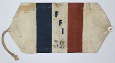Rare World War II French Resistance Armband WWII WW2 FFI picture