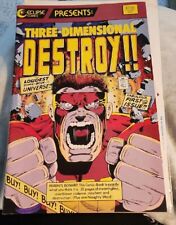 Eclipse Comics THREE Dimensional Destroy W 3D punch Out Vision, As Is Not Graded picture