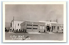 Postcard City Hall, Colville, Washington WA RPPC H18 picture