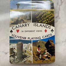 Vintage Canary Islands Souvenir 54 Views Poker Playing Cards Collectible Gift picture