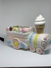 Vintage 1950's Napcoware Ice Cream Train Planter C-8572 Made In Japan picture