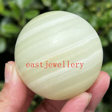 50mm+ 1pc Natural Afghanistan Jade Carved sphere quartz crystal Ball Healing 1pc picture