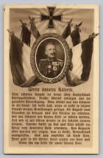 Antique Postcard WWI Propaganda Kaiser Wilhelm II Message Attack On Germany 1914 picture