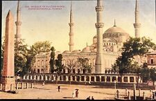 Postcard Antique Mosque of Sultan Ahmid Constantinople, Turkey RPPC Real Photo picture