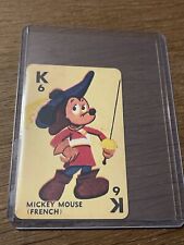 1955 Walt Disney Mickey Mouse Club Mouseketeer Mickey Mouse Playing Card Game picture