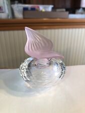 Swarovski Crystal The Rose Flacon Perfume Bottle 236693 Pink Top No Box picture