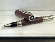 Luxury Great Writers Series Wine Red - Silver Color Rollerball Pen No Box picture