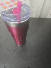 Dunkin 24 oz Insulated Stainless Tumbler Pink Iridescent Coffee Tea New Release picture