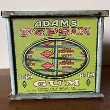 Antique Adams PEPSIN TUTTI FRUTTI Chewing Gum Display Tin American Chicle Co. picture