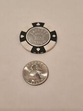 $100 One Hundred Jackpot Casino Metallic Silver Middle Vtg Poker Gambling Chip  picture