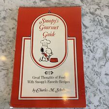 1967 Hallmark SNOOPY'S GOURMET GUIDE Peanuts Gang CHARLES M. SCHULZ 12 Recipes picture