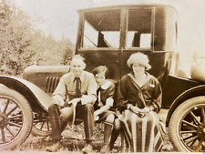 1910s FORD MODEL T AUTOMOBILE vintage snapshot photograph SEQUIM, WASHINGTON picture