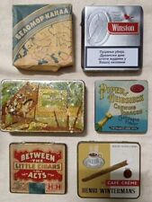 Vintage Cigar And Tobacco Tins Lot Of 6  picture