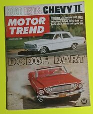 Motor Trend January 1962 Magazine picture