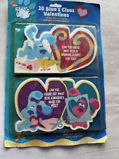 Blue's Clues Valentines Day Cards Set Of 20 Vintage 2002 School Valentines Cards picture