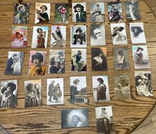 Vintage Lot of 30 French Women French Tinted Photo Postcards  Nice Originals picture