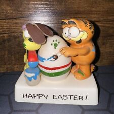 1981 Garfield Happy Easter Figure ENESCO IMPORTS CORP (C) W/ Odie picture