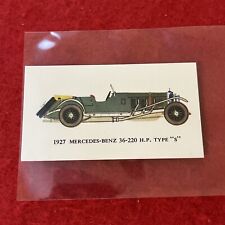 1966 Mobil Oil “Vintage Cars” MERCEDES BENZ Type S Card #14          G-VG picture