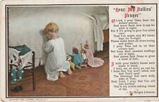Child/ praying with dolls postcard, neat subjects  c1908 picture