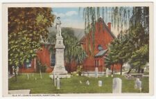Vintage Postcard, Old St. Johns Church, Hampton, VA picture