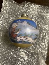 Hallmark Vintage Merry Christmas Ornament 1975 Glass Ball picture