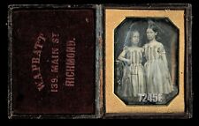 1/4 1840s Daguerreotype of Sisters Died Consumption Virginia Photographer PRATT picture
