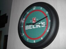 Beck's Beer Bar Man Cave Advertising Clock Sign picture