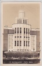 Buenos Aires, Argentina. Teatro Opera Vintage Real Photo Postcard picture