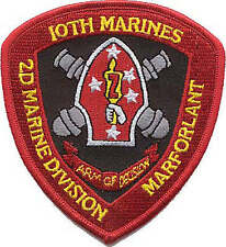 Officially Licensed USMC 10th Marines 2nd MARDIV Patch picture