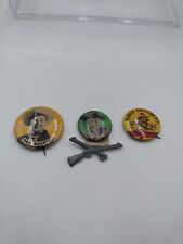 Vintage Western Pinback Buttons. Lot Of 3 picture