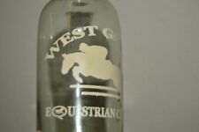 NICE West Gate Equestrian Center Horse Jumping Glass Decanter  picture