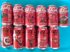 EMPTY Ltd Edition MARVEL Coca Cola ZERO CANS Set of 11 Cans Canada 2024 Marvel picture