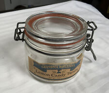 Vintage Grandma Wheaton's 7.5oz. Lemon Candy Twists Jar #SH picture