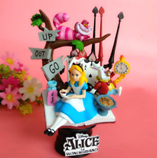 New Disney Alice In Wonderland Cheshire Cat Rabbit Action Figures PVC Toys Dolls picture
