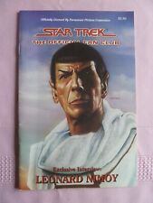 STAR TREK The Official Fan Club Magazine 1987 #56/ Leonard Nimoy Cover picture