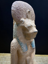 Egyptian Lion Goddess Sekhmet Statue Wearing A Sun Disk picture