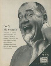 1963 Dial Soap Happy Man Shower Soapy Suds Fresh All Day Vintage Print Ad LO8 picture