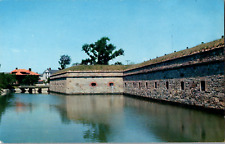 Vintage 1950s Fort Monroe Old Point Comfort Walls & Moat Virginia VA Postcard picture
