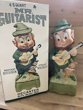 Hoffman Mr Lucky Series Mr Guitarist 1975 Decanter W/Music Empty Full Size picture