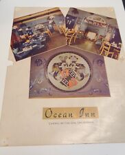 Vintage OCEAN INN Restaurant Menu, Carmel-By-The-Sea California 60's picture