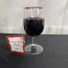 Ganz Wine Glass Ornament, Merry Merlot NEW picture