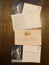 Vintage Ephemera Post Cards Early 1900's 4 duplicate blanks, one New Years picture