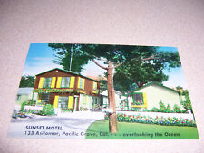 1950s SUNSET MOTEL, PACIFIC GROVE, CA. VTG POSTCARD picture