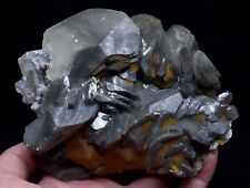 889g Natural PYRITE Calcite crystal Rare mineral specimens Healing China picture