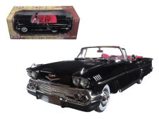1958 Chevrolet Impala Convertible Black with Red Interior 