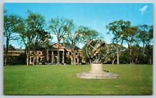 Postcard Armillary Sphere & Library Phillips Academy Andover Massachusetts H5 picture