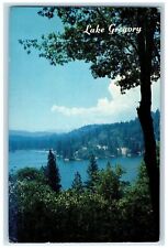 c1950's Lake Gregory Grove Trees View Crestline California CA Unposted Postcard picture